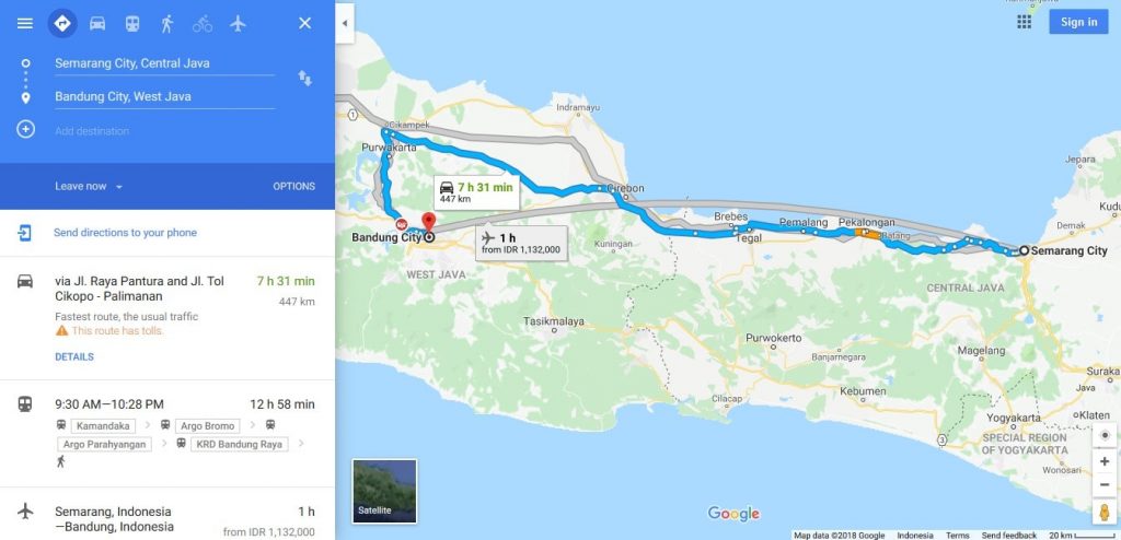 Jalur Semarang - Bandung